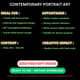 Abstract Painting Contemporary Female Portrait - Modern Expressive Artwork for Creative Projects and Personal Branding 2