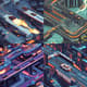 Futuristic Racing Track Pixel Art - Isometric Pixel Art for Game Developers and Digital Creators 4