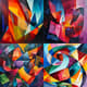 Hard Edge Precise Angular Forms - Sharp Geometric Abstract Art for Modern Creative Spaces 3