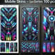 Mobile Skins Quantum Series - Sleek Futuristic Mobile Phone Skins for Personal and Commercial Use 5