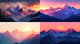 Mountain Sunrise Scene - Serene Landscape Art for Creative Decor and Visual Storytelling 3