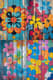 Floral Pattern Stencil - Urban-Inspired Graffiti Stencil Art for Bold Street Design Projects 3