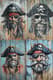 Charming Pirate Graffiti Art - Urban Street Character Art for Creative Projects and Brand Expression 5