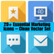 20+ Essential Marketing Icons - Clean Vector Set - Sleek Minimalist Icons for Marketers and Designers 3