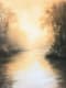 Riverside Sunrise Scene Acrylic Art - Vibrant Traditional Acrylic Painting for Artistic Decor and Creative Inspiration 6