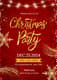Red Gold Christmas Party Invitation - Elegant Festive Card Design for Memorable Holiday Celebrations 3