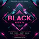 Black Nights Flyer Template V2 - Stylish Club Event & DJ Party Promotional Design Kit for Marketers and Creators 5