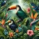 Jungle Birds & Tropics Laptop Skins - Vibrant Tropical Laptop Skins for Personal and Professional Style 5