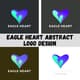 Eagle Heart Abstract Logo Design - Modern Brand Identity Templates for Businesses and Creatives 6