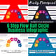 6 Step Flow Half Circle Business Infographic - Clean Modern Visual Workflow for Professional Presentations and Reports 4