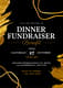 Gold Black Fundraiser Invite Portrait - Elegant Business & Events Invitation Templates for Professional Impact 6