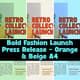 Bold Fashion Launch Press Release - Orange & Beige A4 - Stylish Business Communication Templates for Impactful Media Announcements 3