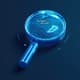 Blue Magnifier with Cursor Follow - Interactive 3D Template for Realistic UI and UX Prototyping 4