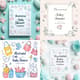 Illustrated Cute Baby Shower Invitation - Charming Hand-Drawn Cards for Memorable Celebrations and Keepsakes 4