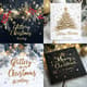 Glittery Merry Christmas Greeting - Festive Holiday Card Design for Seasonal Cheer and Warm Wishes 6