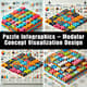 Puzzle Infographics - Modular Concept Visualization Design - Versatile Infographic Templates for Modern Presentations and Data Storytelling 5