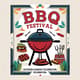 BBQ Festival Poster Template - Outdoor Cookout Celebration Design - Customizable Marketing Flyer for Events & Promotions 2025-2026 4