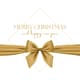 Golden Theme Christmas New Year Card - Elegant Square Holiday Invitation for Festive Celebrations and Warm Wishes 1