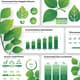 Environmental Chart Infographic Elements - Green Eco Data Templates for Impactful Environmental Reports and Presentations 3