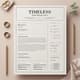 Timeless CV Template - Word InDesign Assets - Elegant Professional Resume Design for Career Growth and Business Success 1