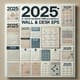 2025 15+ Vector Calendar Templates Bundle - Wall & Desk EPS - Versatile 2025 Calendar Vectors for Designers and Businesses 5