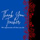 Simple Thank You Teacher Card - Elegant Gratitude Note for Educators & Personal Appreciation 6