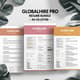 GlobalHire Pro Resume Bundle A4US Letter - Professional Business Resume Templates for Career Growth and Job Applications 3