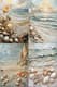 Coastal Scene Collage - Mixed Media Seaside Art - Contemporary Coastal Wall Art for Home and Office Decor 6