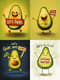 Smiling Avocado with Arms - Funny Wall Art - Playful Digital Decor for Cheerful Spaces and Creative Walls 3