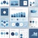 Light Blue Infographics - Soft-Tone Business Layout Collection - Clean, Professional Visuals for Engaging Corporate Presentations and Reports 5