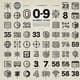 0-9 Number Icons - Clean Minimalist Numeric Icon Set for Designers and Developers 5