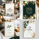 Gold and Green Modern Thanksgiving Invitation - Elegant Harvest-Themed Card for Warm Seasonal Greetings 5
