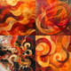 Lyrical Abstract Melodic Swirl Patterns - Expressive Abstract Art for Contemporary Creative Spaces 3