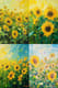 Sunflower Field Impressionist Painting - Vibrant Impressionist Artwork for Artistic Decor and Creative Inspiration 4