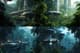 Xenothorp Research Hub Jungle Tech Outpost - Futuristic Sci-Fi Digital Environment Art for Immersive Worldbuilding and Game Design 4