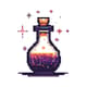 Magical Potion Bottle Pixel Icon - Vibrant Pixel Art Icons for Games, Apps, and Creative Avatars 6