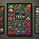Dark Illustrative Bold Tech Poster - Striking Tech Artwork for Digital Creators and Innovators 1