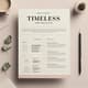 Timeless CV Template - Word InDesign Assets - Elegant Professional Resume Design for Career Growth and Business Success 3