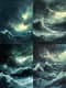 Stormy Seascape Scene - Dramatic Coastal Landscape Art for Creative Decor and Digital Projects 4