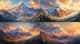 Snow-Capped Mountain - Serene Mountain Landscape Art for Calm and Inspiring Spaces 3