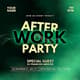 After Work Club Party Green Insta Post - Vibrant Corporate Event Social Media Template for Engaging Presentations 5