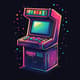 Retro Arcade Machine Pixel Icon - Vibrant Pixel Art Icon for Gamers and Digital Creators 5