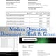 Modern Quotation Document Black & Green - Sleek Business Report Template for Professional Proposals and Corporate Use 5