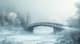 Snowy Bridge Crossing - Serene Winter Landscape Art for Calming Decor and Creative Spaces 5
