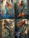 Mystical Mermaid Graffiti Art - Vibrant Urban Character Graffiti for Street Artists and Visual Creators 5