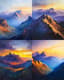 Mountain Range Oil - Classic Oil Painting for Timeless Artistic Expression and Elegant Home Decor 4