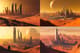 Futuristic City on Mars with Domes and Rovers - Sci-Fi Exploration Illustration for Visionary Creators and Space-Themed Projects 5