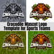 Crocodile Mascot Logo Template for Sports Teams - Dynamic Branding for Athletic & Competitive Identities 4