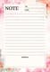 Pink & White Floral Watercolor Notepad - Elegant Business Notepad and Office Forms for Professional Branding and Efficient Workflow 1
