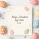 Beige Modern Easter Egg Hunt Invite - Elegant Spring Celebration Invitation for Personal and Event Use 6